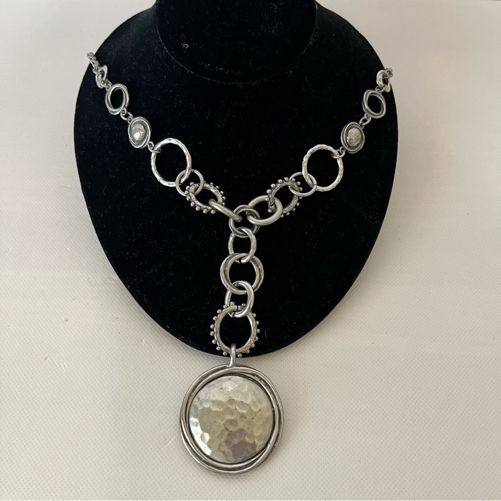 Chico’s Silver Tone Long Chain Necklace